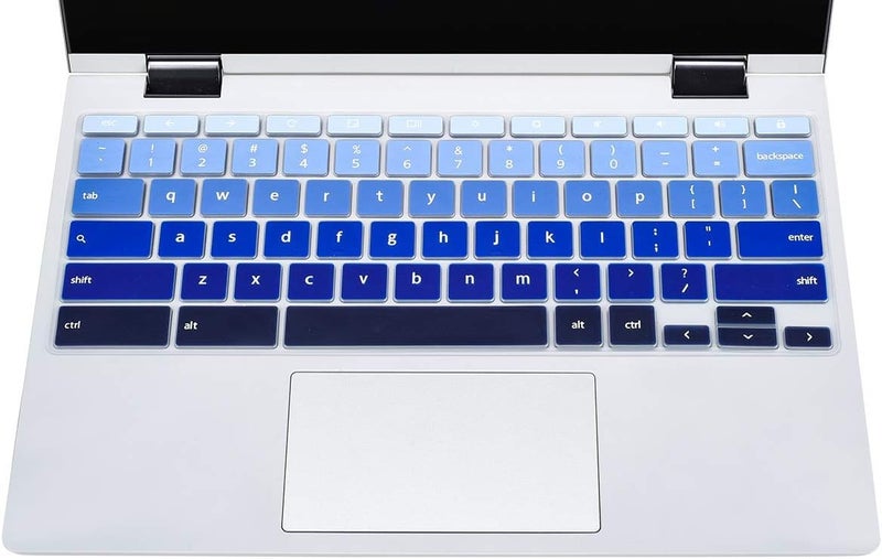 CaseBuy Keyboard Cover for Lenovo Chromebook Flex 3 11"/IdeaPad Flex 3 11.6"/Chromebook N20 N21 N22 N23 100e 300e 500e 11.6" /N42 N42-20 14 inch, Gradual Blue - Image 3